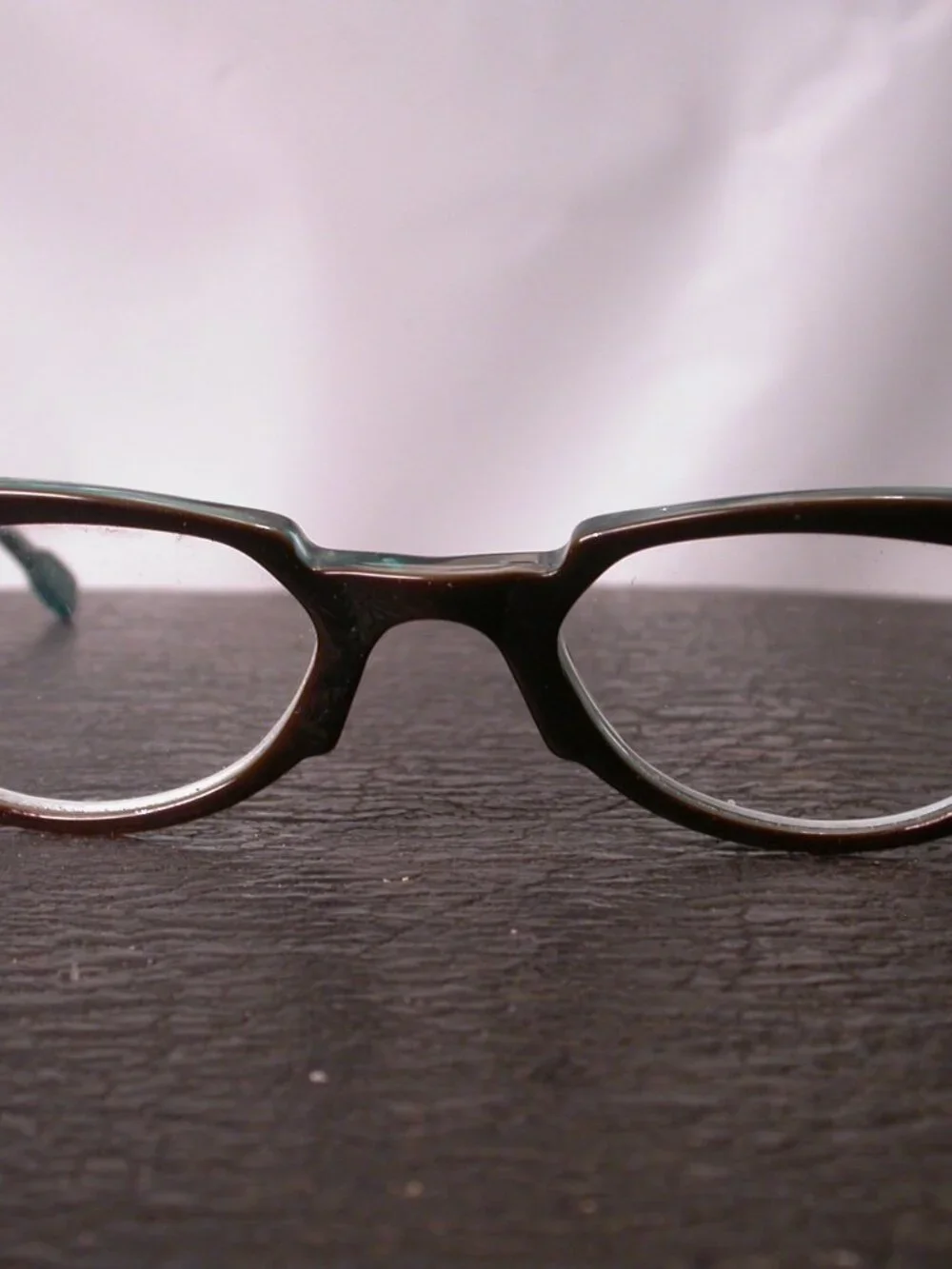 Authentic Anne et Valentin Lunettes Amber Green Eyeglasses Made in France